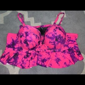 Torrid peplum bikini top size 6